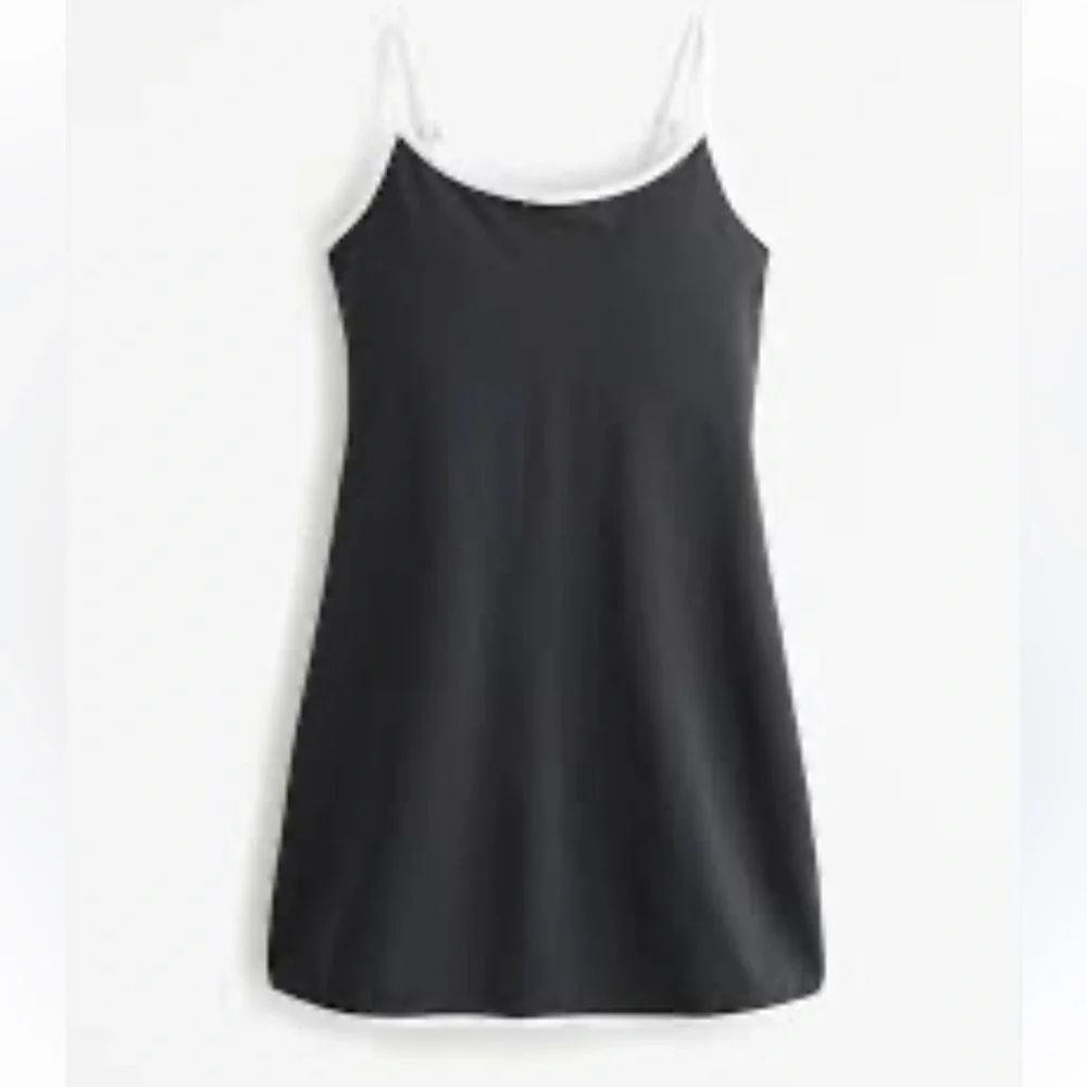 NWT Abercrombie & Fitch Mini Dress Skort Athletic Black White Size XXS Size 0 - Picture 6 of 16